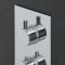 Milano Mirage - Round 3 Outlet Triple Diverter Thermostatic Shower Valve - Chrome