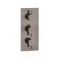Milano Amara - Modern 3 Outlet Triple Diverter Thermostatic Shower Valve - Aged Bronze