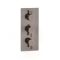 Milano Amara - Modern 3 Outlet Triple Diverter Thermostatic Shower Valve - Aged Bronze