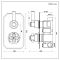 Milano Elizabeth - Traditional Concealed Thermostatic Twin Shower Valve - Brushed Copper