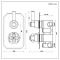 Milano Elizabeth - Traditional Concealed Thermostatic Twin Diverter Shower Valve - Brushed Copper