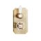 Milano Elizabeth - Traditional Concealed Thermostatic Twin Diverter Shower Valve - Brushed Brass