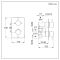 Milano Otto - Modern 1 Outlet Thermostatic Twin Shower Valve - Choice of Finish