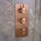 Milano Otto - Modern 3 Outlet Triple Diverter Thermostatic Shower Valve - Choice of Finish