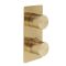Milano Lune - Modern 2 Outlet Twin Diverter Thermostatic Shower Valve - Choice of Finish