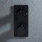 Milano Lune - Modern 2 Outlet Twin Diverter Thermostatic Shower Valve - Choice of Finish