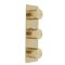 Milano Lune - Modern 3 Outlet Triple Diverter Thermostatic Shower Valve - Choice of Finish