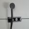 Milano Lune - Modern Twin Diverter Thermostatic Shower Valve with Hand Shower - Choice of Finish