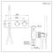 Milano Lune - Modern Twin Diverter Thermostatic Shower Valve with Hand Shower - Choice of Finish