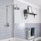 Milano Elizabeth - Traditional Dual Control Exposed Thermostatic Shower Valve - Chrome and Black