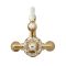 Milano Elizabeth - Traditional Twin Exposed Thermostatic Shower Valve - Brushed Brass