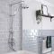 Milano Elizabeth - Traditional Triple Exposed Thermostatic Shower Valve - Chrome and White