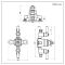 Milano Elizabeth - Traditional Triple Exposed Thermostatic Shower Valve - Brushed Brass