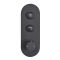 Milano Orta - 2 Outlet Round Push Button Thermostatic Shower Valve - Black