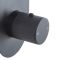 Milano Orta - 2 Outlet Round Push Button Thermostatic Shower Valve - Black