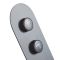 Milano Orta - 2 Outlet Round Push Button Thermostatic Shower Valve - Black