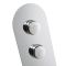 Milano Orta - 2 Outlet Round Push Button Thermostatic Shower Valve - Chrome