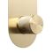 Milano Orta - Modern 2 Outlet Round Push Button Shower Valve - Brushed Brass