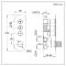 Milano Orta - 3 Outlet Round Push Button Thermostatic Shower Valve - Chrome