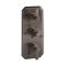 Milano Earlham - Art Deco 2 Outlet Triple Thermostatic Shower Valve - Choice of Finish