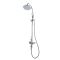 Milano Earlham - Art Deco Triple Exposed Thermostatic Shower with Rigid Riser Rail (2 Outlet) - Choice of Finish