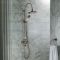Milano Earlham - Art Deco Triple Exposed Thermostatic Shower with Rigid Riser Rail (2 Outlet) - Choice of Finish