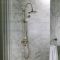 Milano Earlham - Art Deco Triple Exposed Thermostatic Shower with Rigid Riser Rail (2 Outlet) - Choice of Finish
