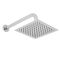 Milano Vis - Chrome Modern One Outlet Digital Thermostatic Shower with Square Wall Mounted Shower Head (1 Outlet)