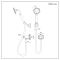 Milano Earlham - Art Deco Hand Shower with Wall Bracket and Outlet Elbow - Choice of Finish