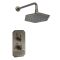 Milano Earlham - Art Deco Thermostatic Shower with Shower Head (1 Outlet) - Choice of Finish