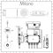 Milano Vis - Chrome Thermostatic Digital Shower with Round Waterblade Shower Head (2 Outlet)