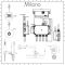 Milano Vis - Chrome Thermostatic Digital Shower with Wall Mounted Round Shower Head, Hand Shower and Body Jets (3 Outlet)