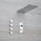Milano Vis - Chrome Thermostatic Digital Shower with Waterblade Shower Head and Body Jets (3 Outlet)