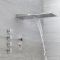 Milano Vis - Chrome Thermostatic Digital Shower with Waterblade Shower Head and Body Jets (3 Outlet)