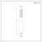 Milano Lyra - Minimalist Square ABS Hand Shower - Brushed Brass