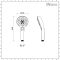 Milano Mirage - Modern Round Multi-Function ABS Hand Shower - Chrome