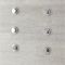 Milano Mirage - Modern Front Fix Pack of 6 Fine Mist Body Jets - Chrome
