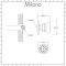 Milano Mirage - Modern Front Fix Pack of 6 Round Body Jets - Chrome