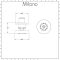 Milano Nero - Round Body Jet x4 - Black