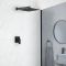 Milano Preto - Modern Square Manual Shower Valve - One Outlet - Black
