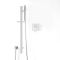 Milano Arvo - Chrome Shower with Riser Rail and Hand Shower (1 Outlet)