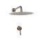 Milano Amara - Manual Shower Valve with 300mm Round Head - Aged Bronze (1 Outlet)