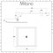 Milano Nero - Black Shower with Wall Mounted Square Shower Head (1 Outlet)