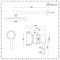 Milano Mirage - Chrome Shower with Wall Mounted Shower Head (1 Outlet)