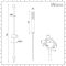 Milano Mirage - Chrome Shower with Pencil Hand Shower and Riser Rail (1 Outlet)