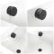 Milano Nero - Modern One Outlet Mixer Valve with Overflow Bath Filler and Waste - Black