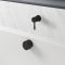 Milano Nero - Modern One Outlet Mixer Valve with Overflow Bath Filler and Waste - Black