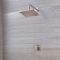 Milano Hunston - Brushed Nickel Shower with Wall Mounted Shower Head (1 Outlet)