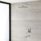Milano Hunston - Chrome Shower with Diverter, Round Shower Head and Bath Spout (2 Outlet)