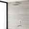 Milano Hunston - Brushed Nickel Shower with Diverter, Shower Head and Bath Spout (2 Outlet)